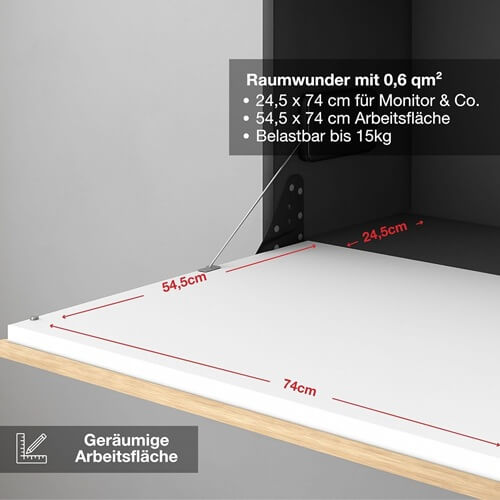 Arbeitsfläche des Sekretär ASSMANN
