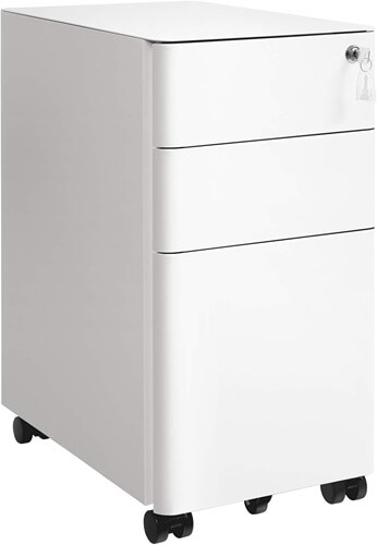 Der Rollcontainer fürs Büro von Songmics